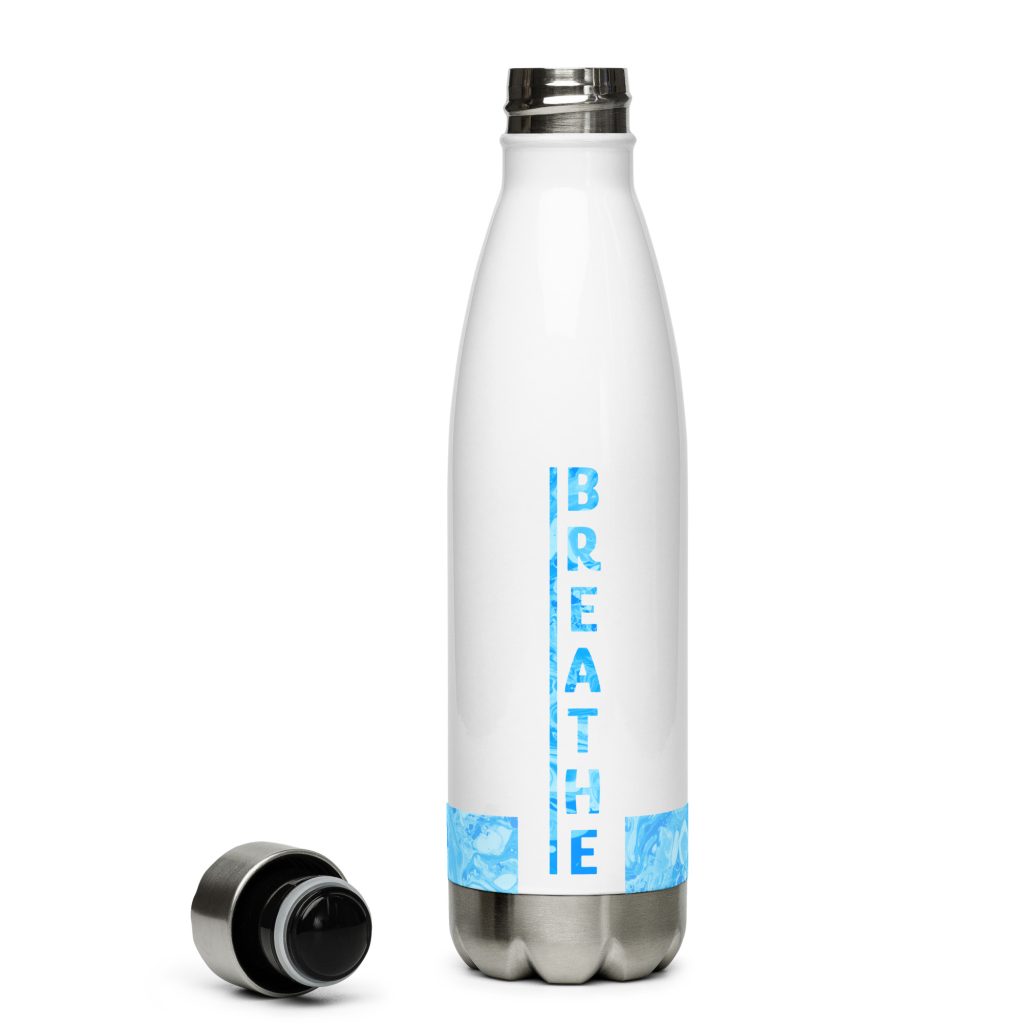 Breathe - Blizzard Blue - Water Bottle