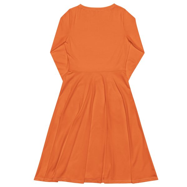 Radiant Beauty Midi Dress – Flamenco Orange - Image 3