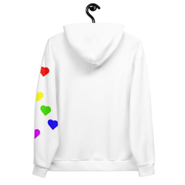 Floating Hearts - Prideful Unisex Hoodie - Image 3