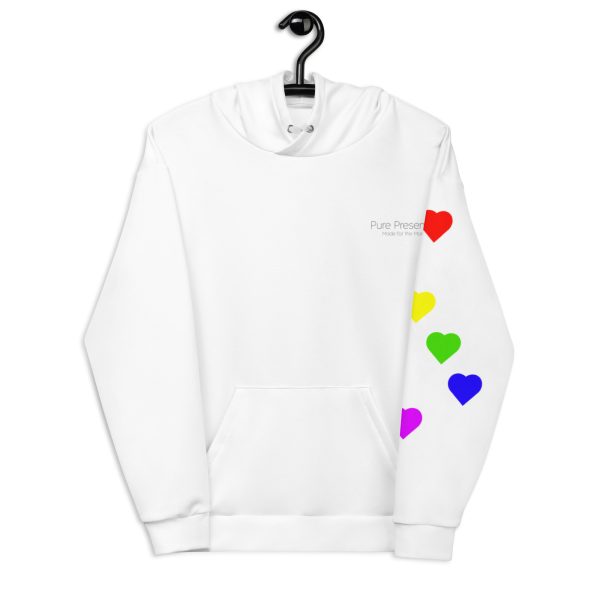 Floating Hearts - Prideful Unisex Hoodie - Image 2
