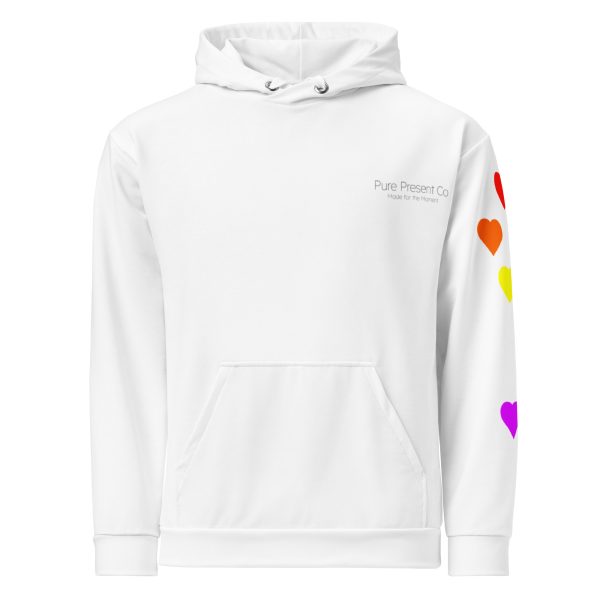 Floating Hearts - Prideful Unisex Hoodie - Image 4